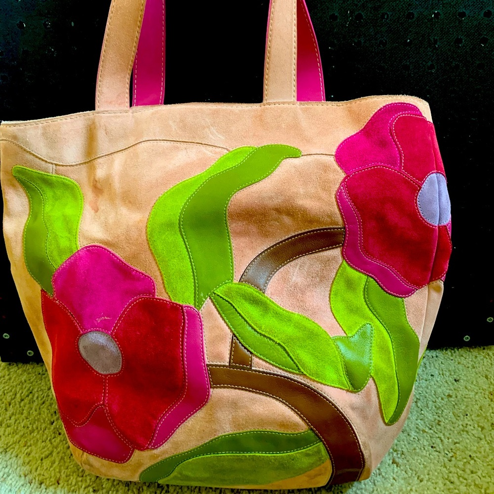 Coach classic poppy for peace travel tote